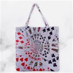 Poker Royal Flush All Suits Droste Spiral Grocery Tote Bag