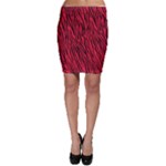 Red Zebra Stripes  Bodycon Skirt