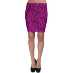 Hot Pink Zebra Stripes Bodycon Skirt