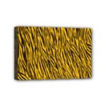 Yellow Zebra Stripes Mini Canvas 6  x 4  (Stretched)