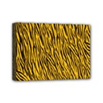 Yellow Zebra Stripes Mini Canvas 7  x 5  (Stretched)