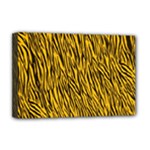 Yellow Zebra Stripes Deluxe Canvas 18  x 12  (Stretched)