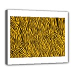 Yellow Zebra Stripes Deluxe Canvas 24  x 20  (Stretched)