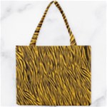 Yellow Zebra Stripes Mini Tote Bag