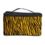 Yellow Zebra Stripes Cosmetic Storage Case