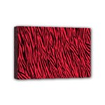 Red Zebra Stripes Mini Canvas 6  x 4  (Stretched)