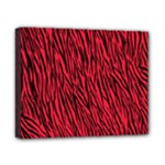 Red Zebra Stripes Canvas 10  x 8  (Stretched)