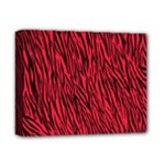 Red Zebra Stripes Deluxe Canvas 14  x 11  (Stretched)