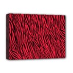 Red Zebra Stripes Deluxe Canvas 16  x 12  (Stretched) 