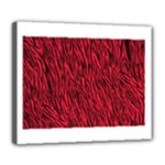 Red Zebra Stripes Deluxe Canvas 24  x 20  (Stretched)