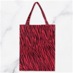 Red Zebra Stripes Classic Tote Bag