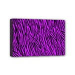 Purple Zebra Stripes Mini Canvas 6  x 4  (Stretched)