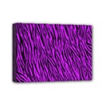 Purple Zebra Stripes Mini Canvas 7  x 5  (Stretched)