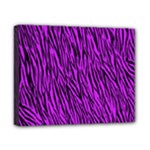 Purple Zebra Stripes Canvas 10  x 8  (Stretched)