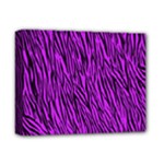 Purple Zebra Stripes Deluxe Canvas 14  x 11  (Stretched)