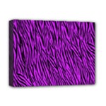 Purple Zebra Stripes Deluxe Canvas 16  x 12  (Stretched) 