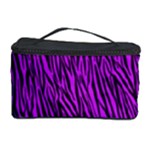 Purple Zebra Stripes Cosmetic Storage Case