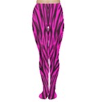 Hot Pink Zebra Stripes Tights