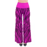 Hot Pink Zebra Stripes  Women s Chic Palazzo Pants 