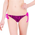 Hot Pink Zebra Stripes Bikini Bottom