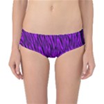 Purple Zebra Animal Print Fur  Classic Bikini Bottoms