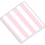 Vertical Stripes - White and Piggy Pink Small Memo Pads