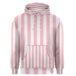 Vertical Stripes - White and Pink Men s Pullover Hoodie