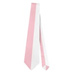 Vertical Stripes - White and Pink Necktie (Two Side)