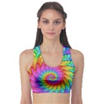 Psychedelic Rainbow Spiral  Sports Bra