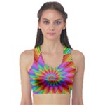 Psychedelic Rainbow Spiral  Sports Bra