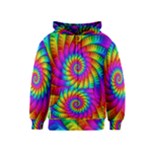 Psychedelic Fractal Rainbow Spiral  Kids  Zipper Hoodie