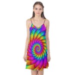 Psychedelic Fractal Rainbow Spiral  Camis Nightgown 