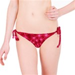 Glossy Rose Pink Spiral Fractal  Bikini Bottom