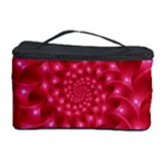 Glossy Rose Pink Spiral Fractal  Cosmetic Storage Case