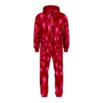 Glossy Rose Pink Spiral Fractal  Hooded Jumpsuit (Kids)