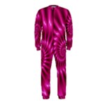 Glossy Hot Pink Fractal Spiral OnePiece Jumpsuit (Kids)