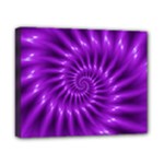 Glossy Bright Purple Fractal Spiral  Canvas 10  x 8  (Stretched)