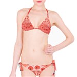 Apircot Orange Vintage Retro Rotary Dial Spiral Droste  Bikini Set