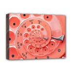 Apircot Orange Vintage Retro Rotary Dial Spiral Droste  Deluxe Canvas 16  x 12  (Stretched) 