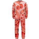 Apircot Orange Vintage Retro Rotary Dial Spiral Droste  OnePiece Jumpsuit (Men)