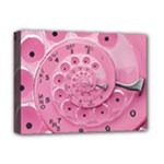 Retro Vintage Pink Rotary Dial Spiral Droste Deluxe Canvas 16  x 12  (Stretched) 