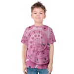 Retro Vintage Pink Rotary Dial Spiral Droste Kid s Cotton Tee