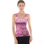 Retro Vintage Pink Rotary Dial Spiral Droste Tank Top