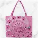 Retro Vintage Pink Rotary Dial Spiral Droste Mini Tote Bag