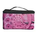 Retro Vintage Pink Rotary Dial Spiral Droste Cosmetic Storage Case