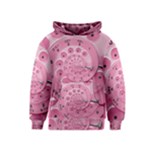 Retro Vintage Pink Rotary Dial Spiral Droste Kids  Pullover Hoodie