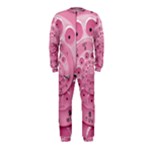 Retro Vintage Pink Rotary Dial Spiral Droste OnePiece Jumpsuit (Kids)