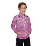 Retro Vintage Pink Rotary Dial Spiral Droste Wind Breaker (Kids)