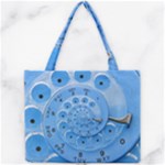 Retro Vintage Blue Rotary Dial Spiral Droste Mini Tote Bag