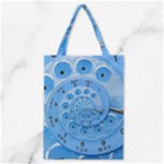 Retro Vintage Blue Rotary Dial Spiral Droste Classic Tote Bag